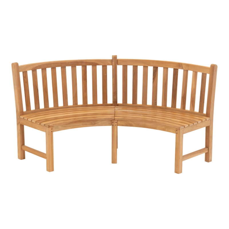 Lesli Living Bank Teak Rond 200cm