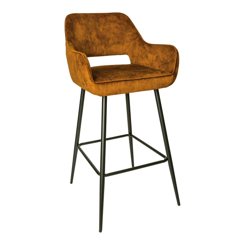 PTMD Barkruk Fallon Velvet Rust