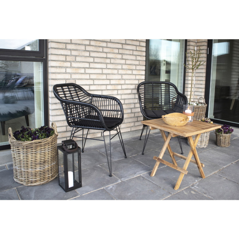 House Nordic Tuinstoel Trieste Zwart
