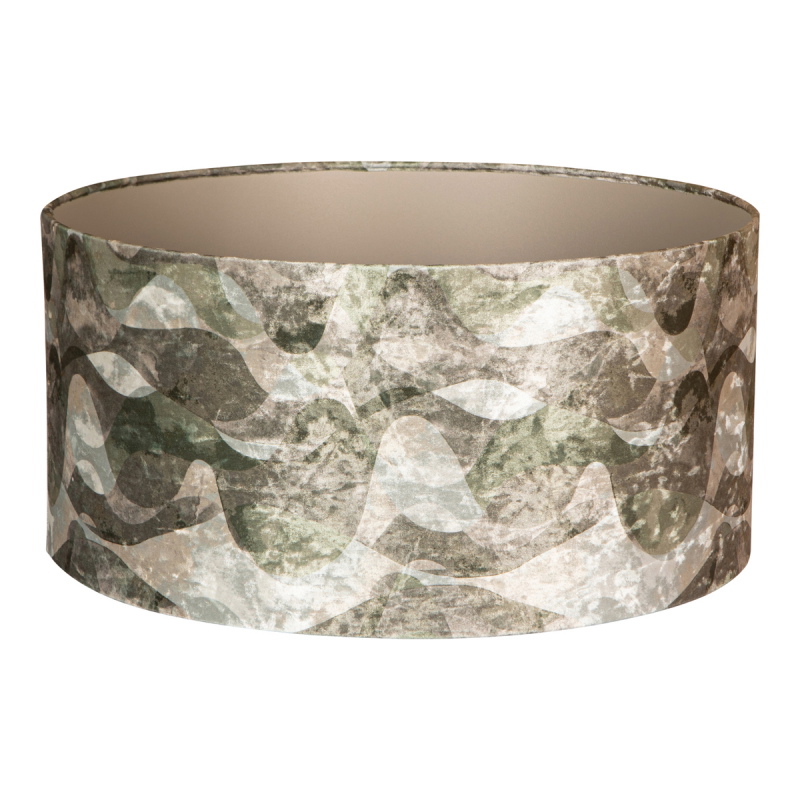 PTMD Lampenkap Mocca Groen Wavy Ø50cm