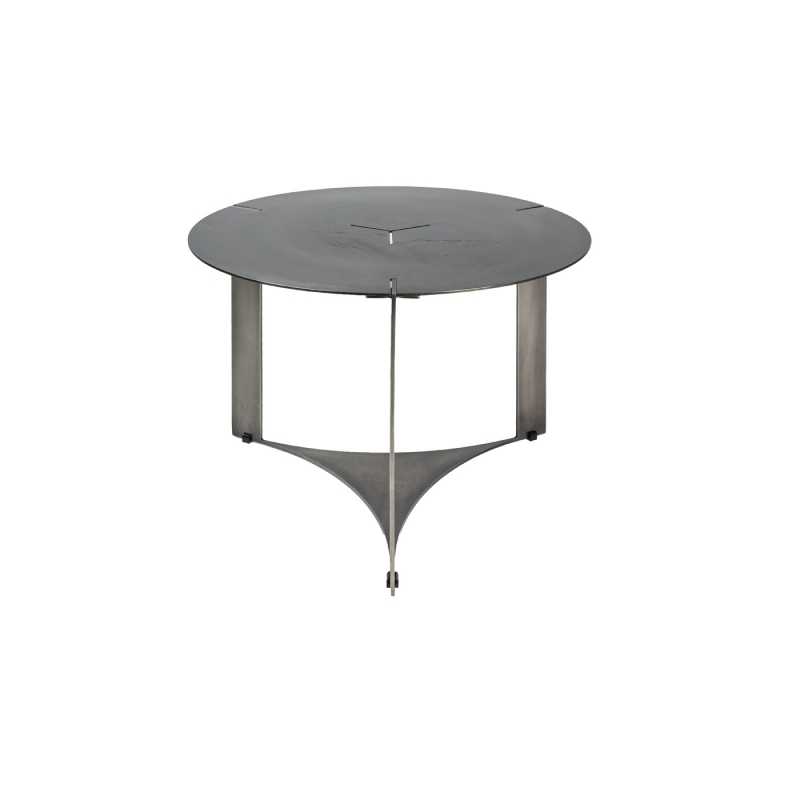 PTMD Salontafel Ferrum Grijs Rond Ø60cm