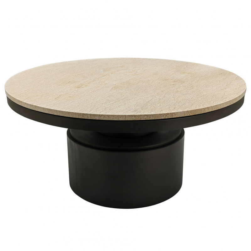 PTMD Salontafel Bregt Beige Marmer Ø90cm