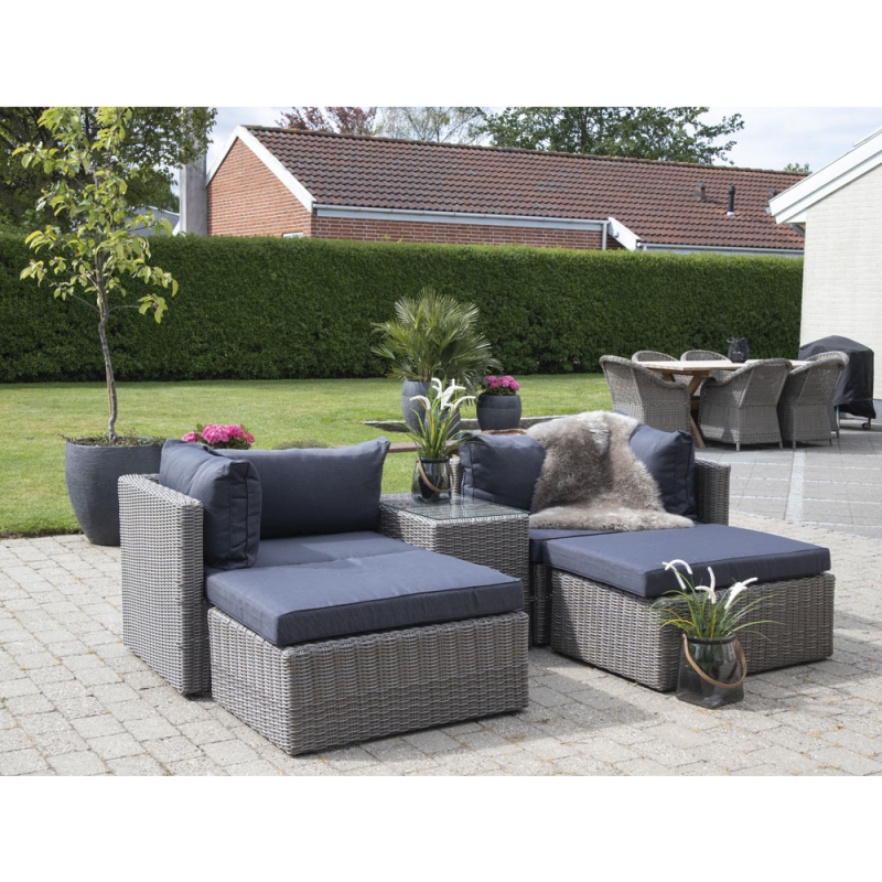 House Nordic Loungeset Rossi Zwart