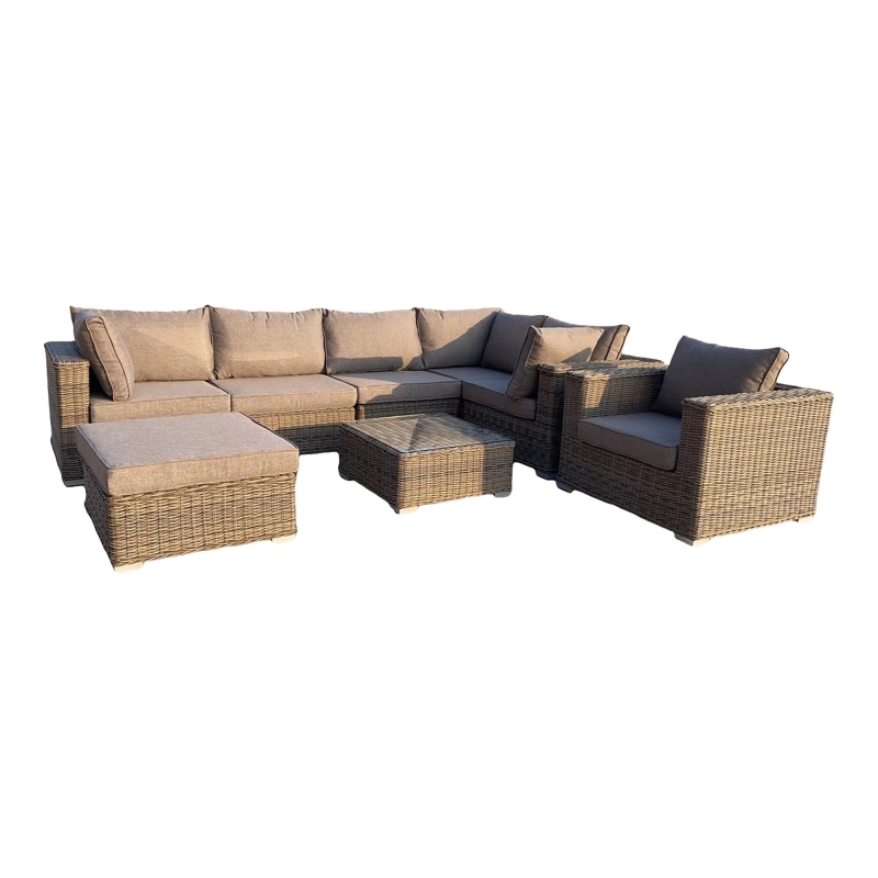 House Nordic Tuin Lounge Set Calvi Kubu Grijs