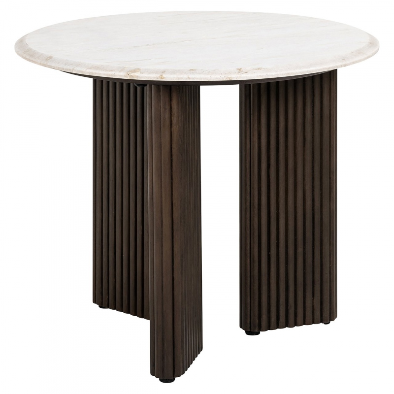 Richmond Bijzettafel Mayfield Marmer Wit Ø55cm