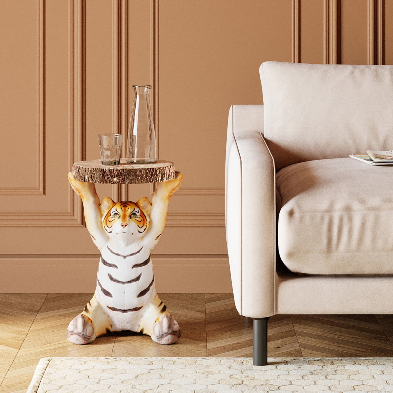 Kare Design Bijzettafel Tiger Ø35cm