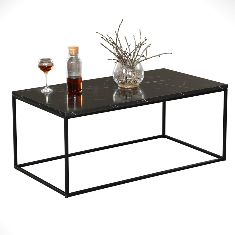 Salontafel Cosco Royal Marmerlook Zwart