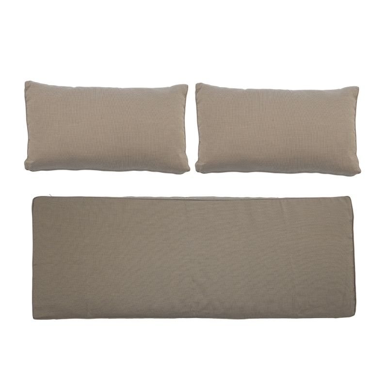 Bloomingville Mundo Kussen Cover (Zonder Vulling) Bruin Polyester - Set van 3