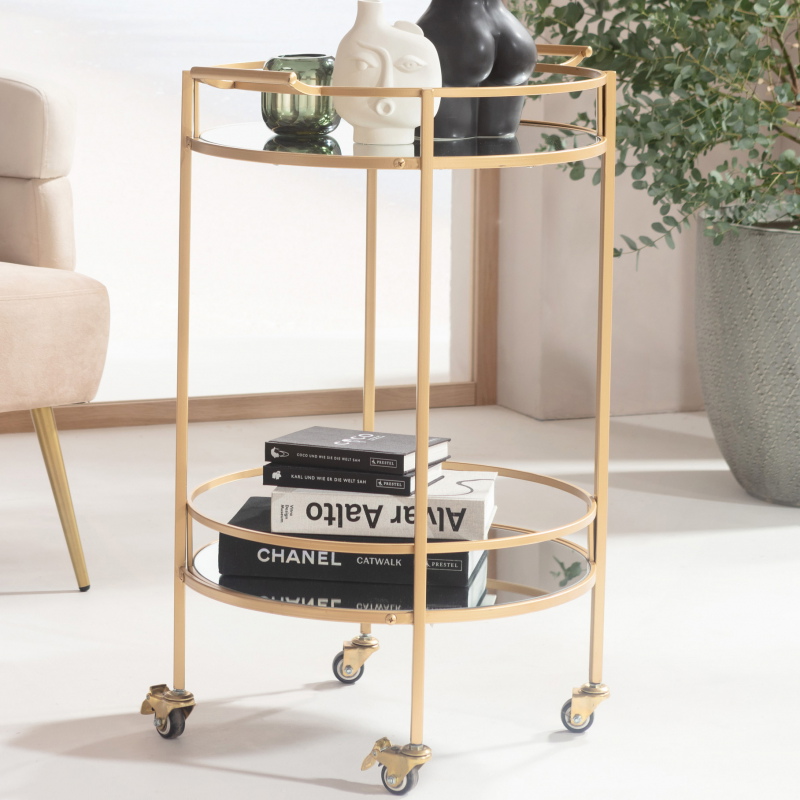 Kare Design Trolley Emilia Goud