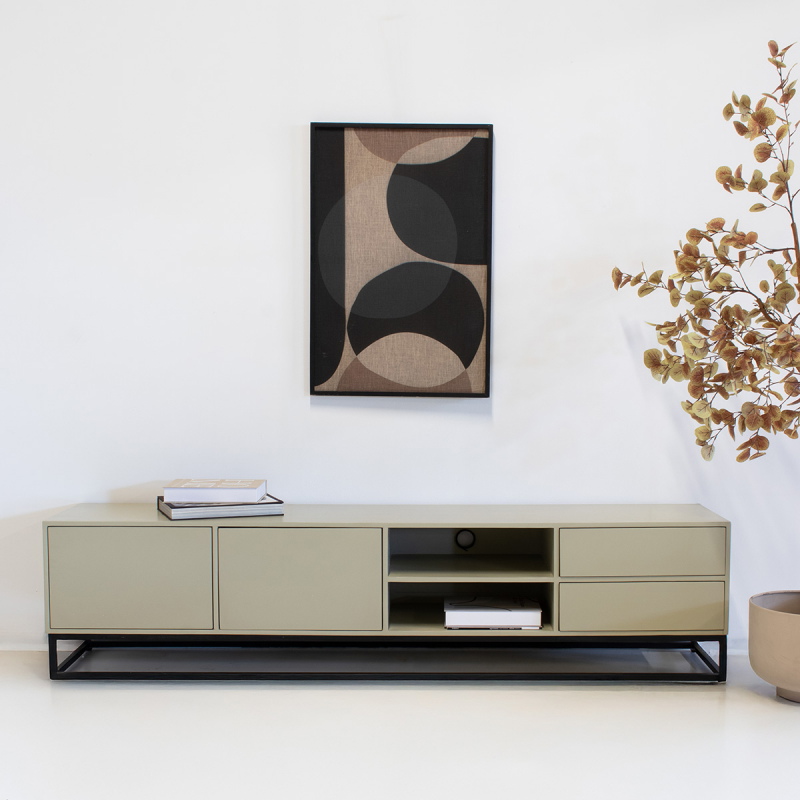 Tv-meubel Cervi Taupe 210cm - Giga Meubel