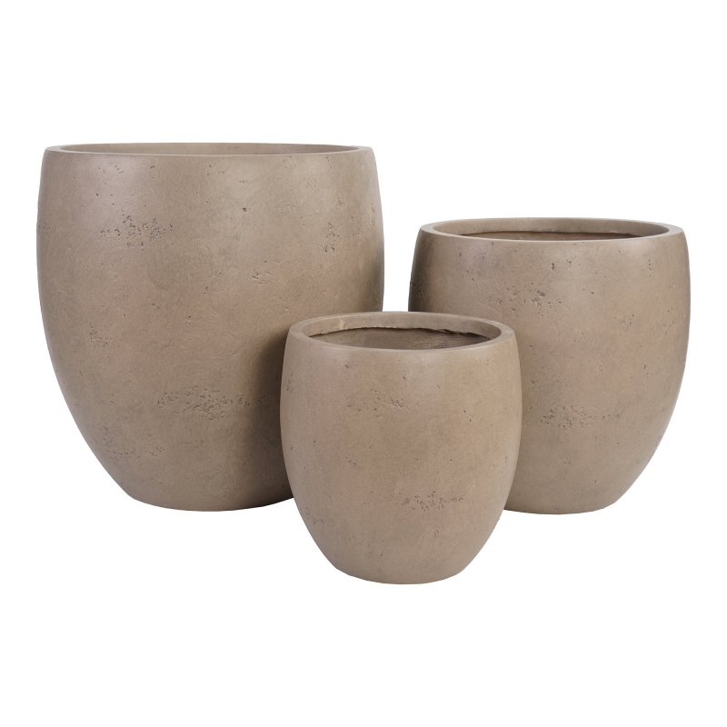 House Nordic Bloempot Beckley Fiberclay Set van 3