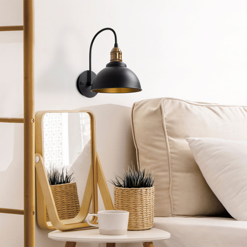 Wandlamp Varzan Zwart