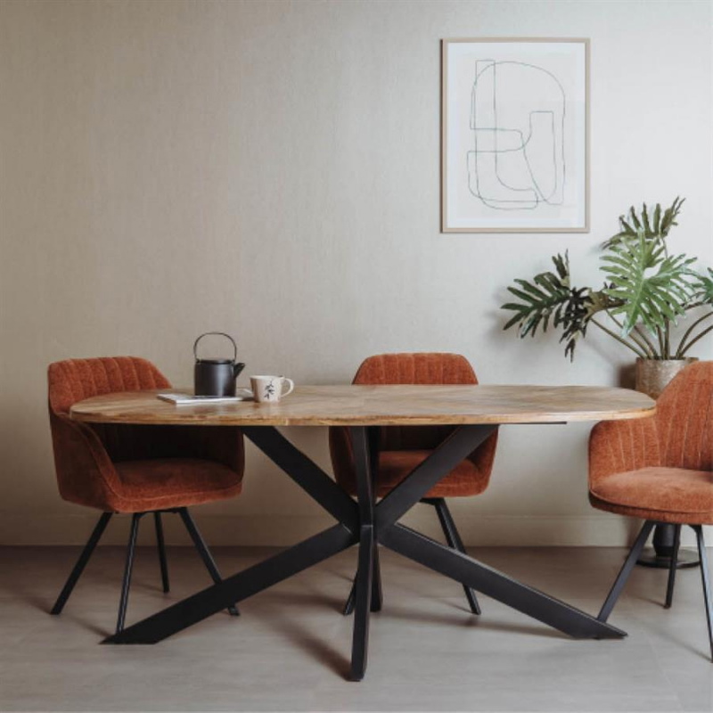 Tower Living Eetkamertafel Silvi 180cm Naturel