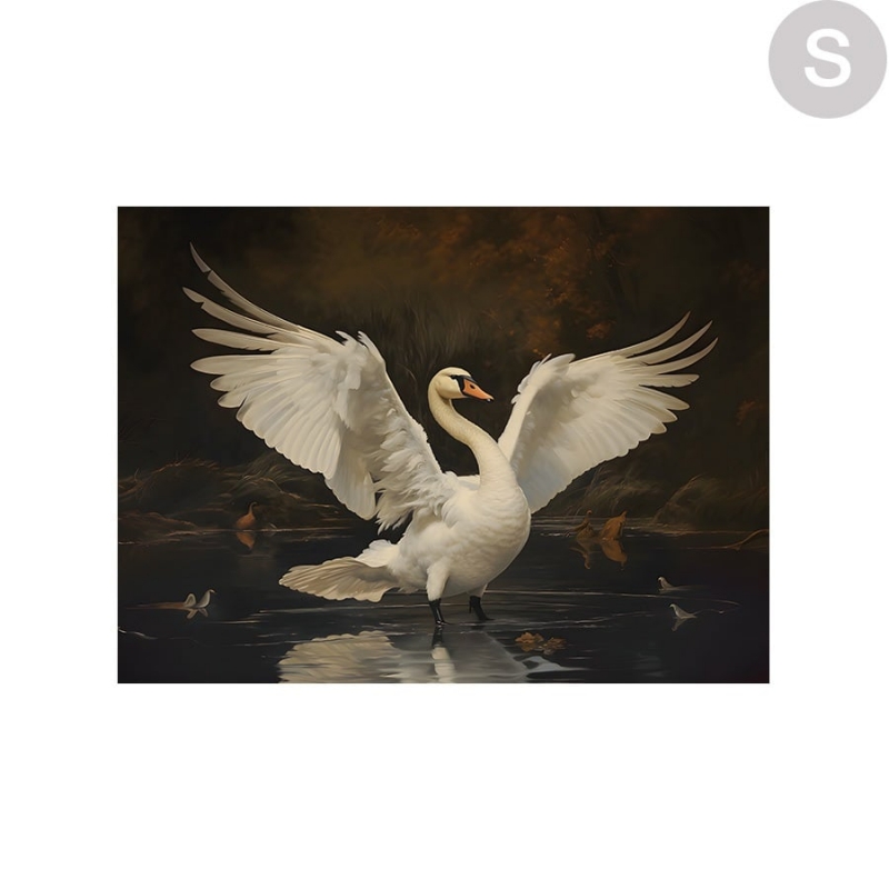 Urban Cotton Wandkleed Swan Lake Small 80x110cm