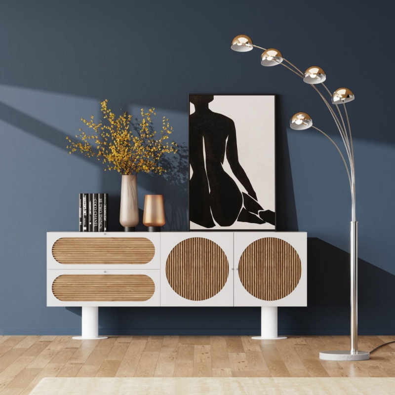 Kare Design Dressoir Atomic Wit 183cm