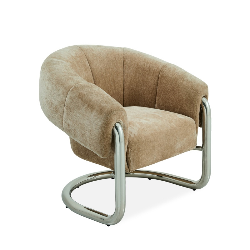 DÉJA Eetkamerstoel Leka Beige/Chrome