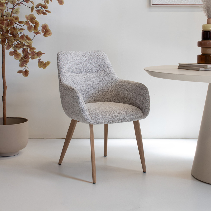 DÉJA Eetkamerstoel Noé Beige/Naturel