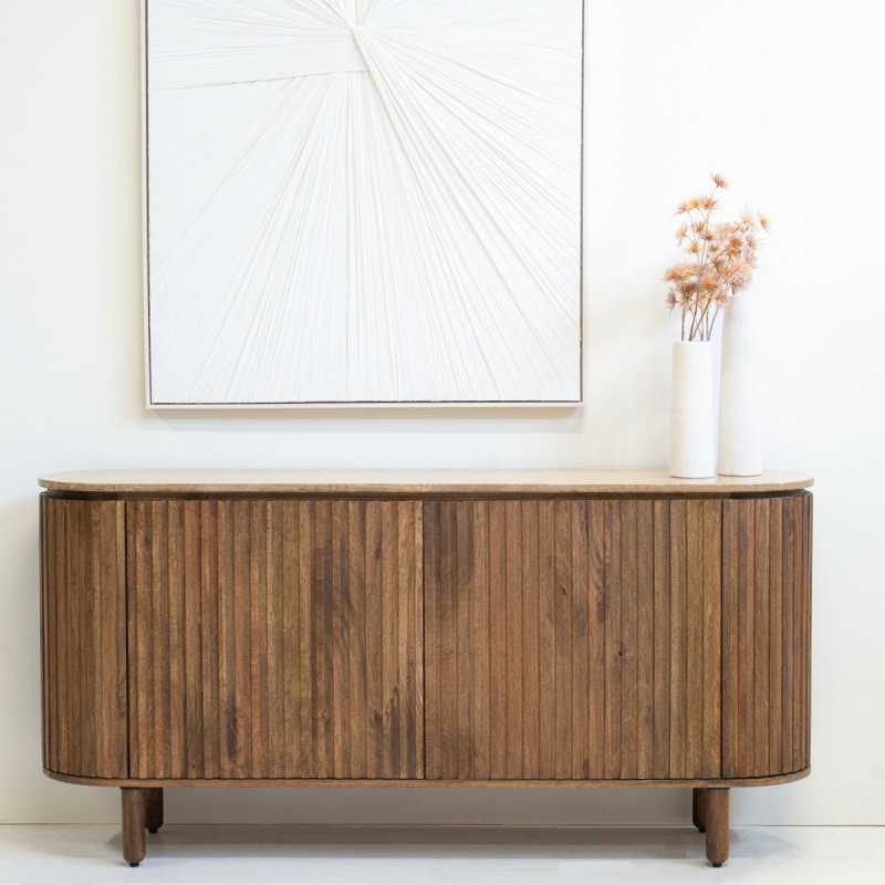 Dressoir Myra Travertin Bruin 175cm - Giga Meubel
