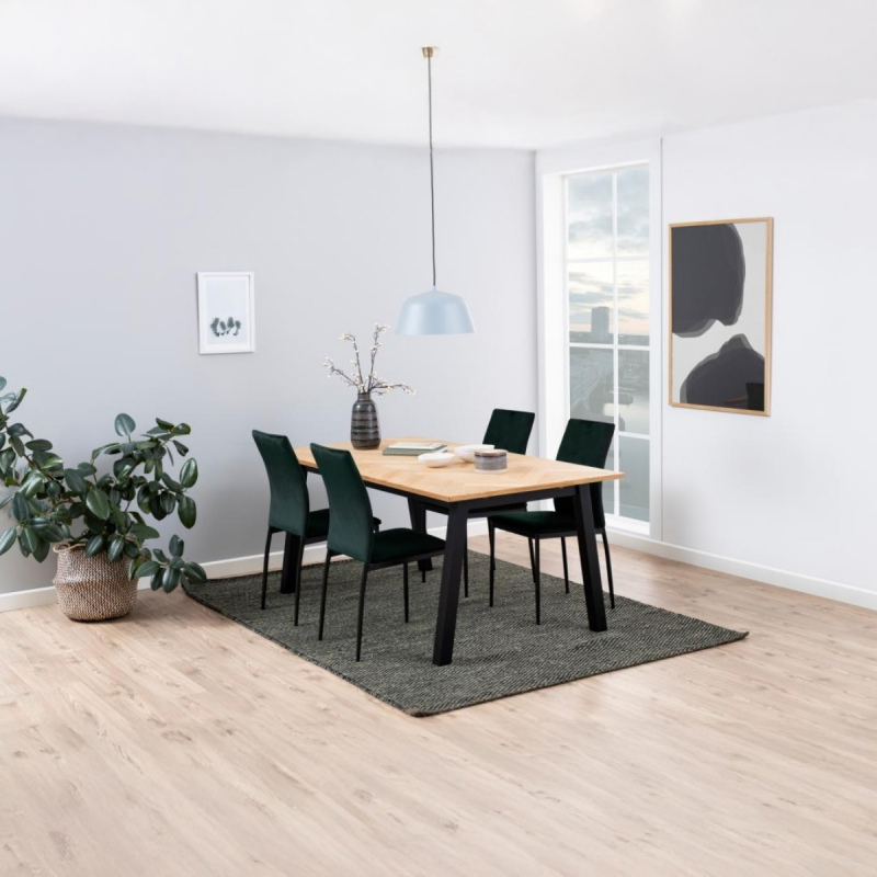 Eetkamerstoel Grondal Donkergroen Dublin - Giga Living