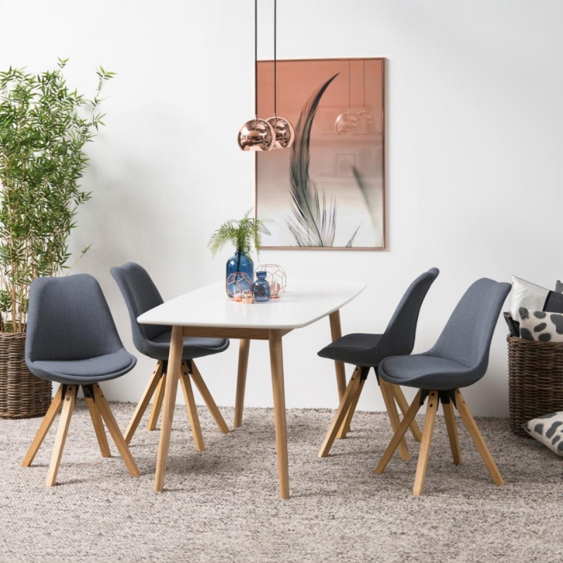 Eetkamerstoel Ljusvik Donkergrijs Corsica - Giga Living