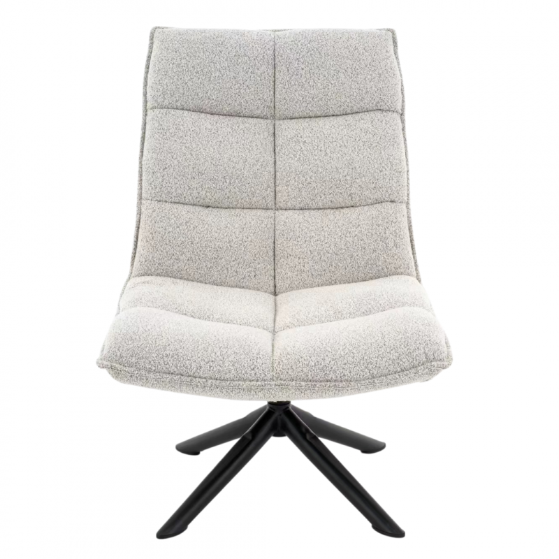 Fauteuil Lucas Bouclé Beige - Giga Meubel