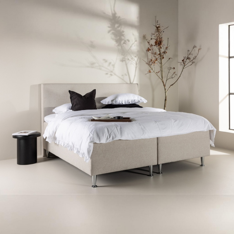 Fjôrd Tweepersoonsbed Mesa 180x200cm Beige