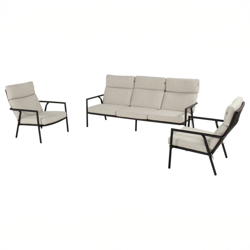 Hartman Loungeset Shinzo (excl. Tafel) Zwart