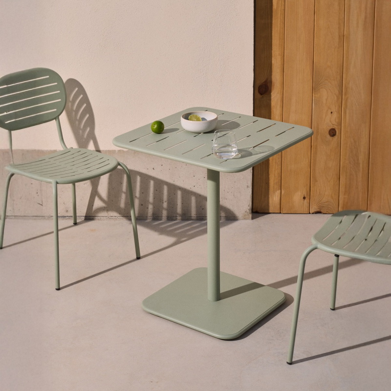 Kave Home Outdoor Tafel Brai Turquoise 70x70cm