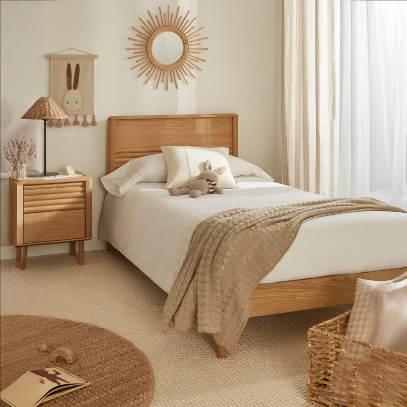 Kave Home Bedframe Lenon Naturel 90x200cm