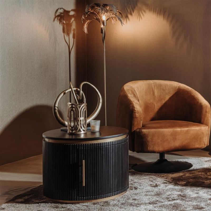 Tower Living Salontafel Rivello 60cm Zwart