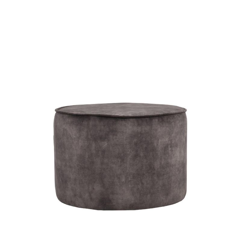 LABEL51 Poef Tibo Antraciet Velours