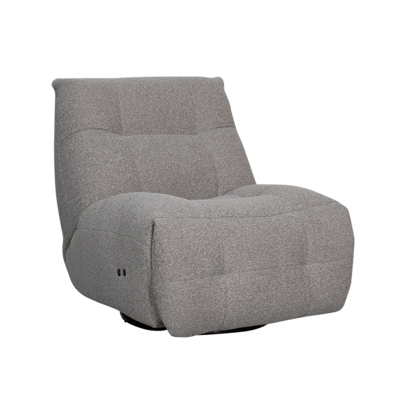 LABEL51 Elektrische Fauteuil Relax & Recharge Bouclé Truffelgrijs