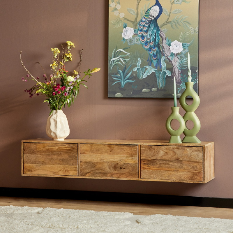 StarFurn Zwevend Tv-meubel Vision Naturel 160cm