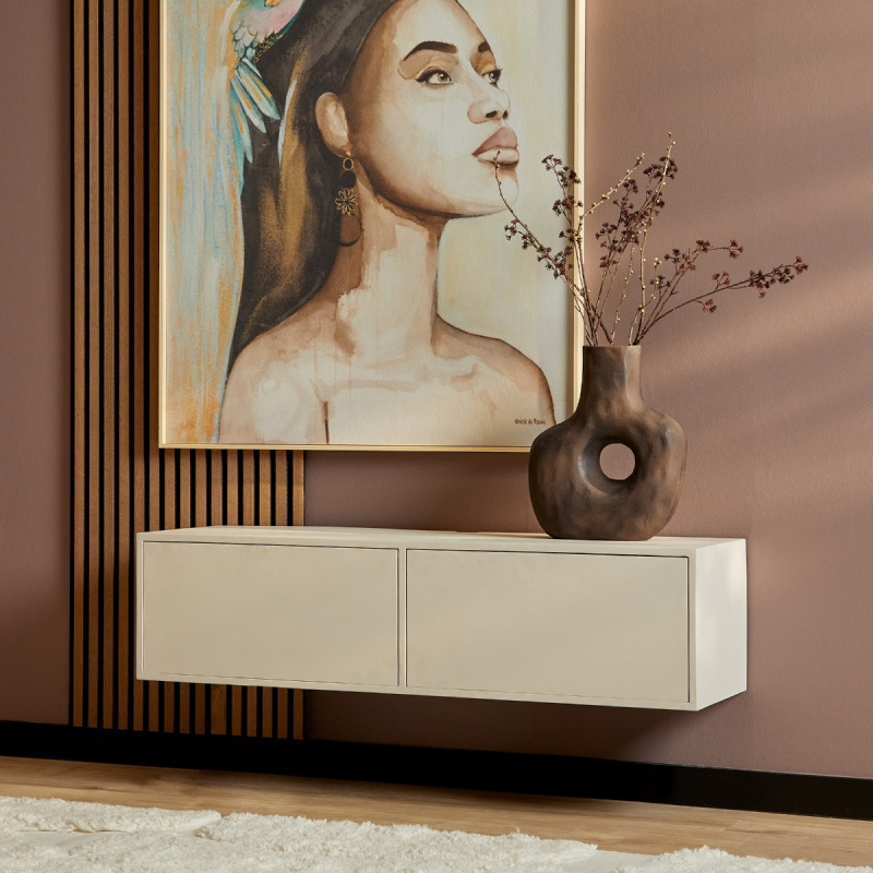 StarFurn Zwevend Tv-meubel Vision Zand 120cm