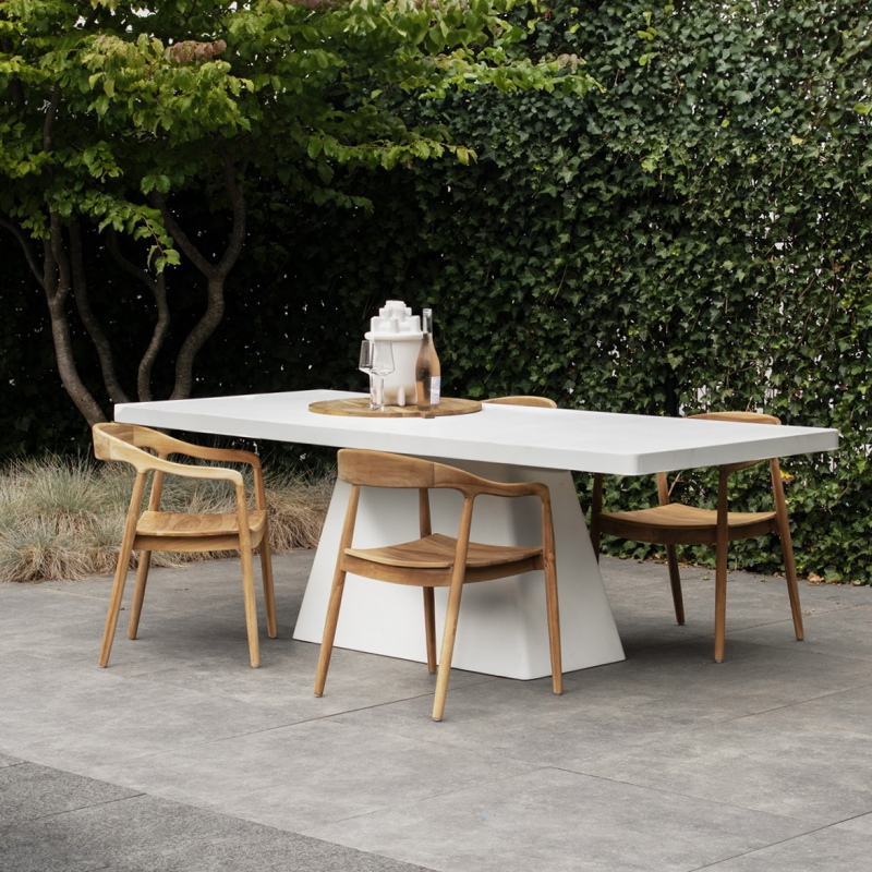 Tuintafel Avia Rechthoek Wit 300cm - Giga Meubel