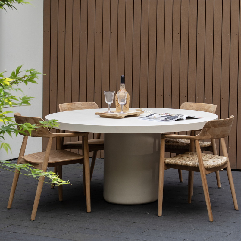 Tuintafel Eden Rond Beige Ø120cm - Giga Meubel