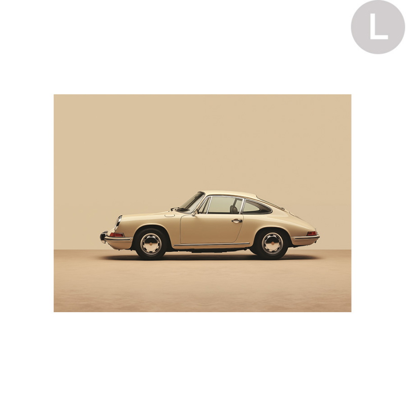 Urban Cotton Wandkleed Vintage Porsche Beige Large