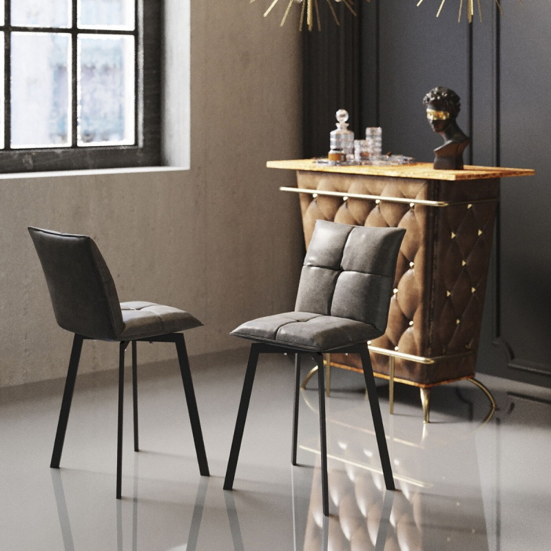 Kare Design Barstoel Toronto Bruin
