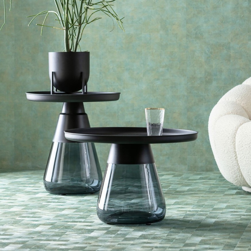 Kare Design Bijzettafel Bottiglia Smoke Ø50cm