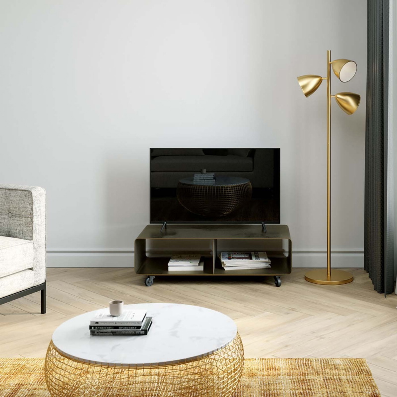 Kare Design Tv-meubel Lounge Brons met Wielen