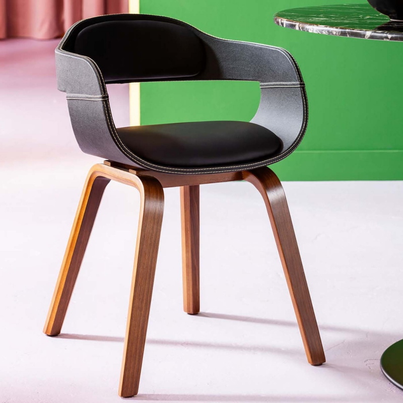 Kare Design Eetkamerstoel Costa Zwart