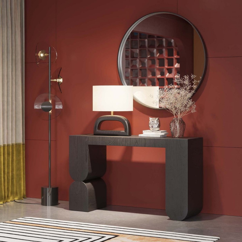 Kare Design Sidetable Curve Zwart 120cm