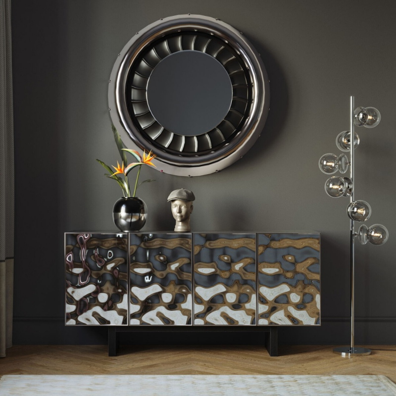 Kare Design Dressoir Caldera Chrome 160cm