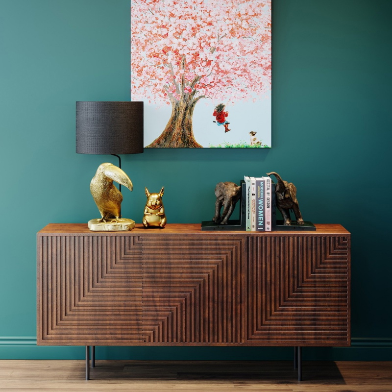 Kare Design Dressoir Grooves Bruin 164cm