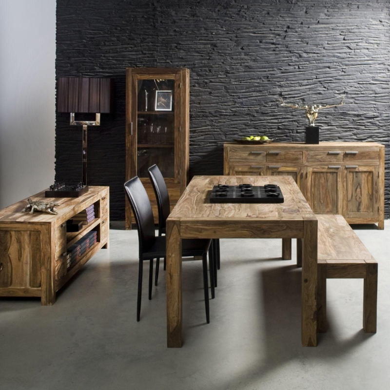 Kare Design Eettafel Authentico Sheeshamhout 140cm