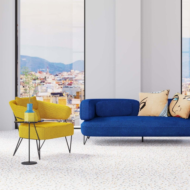 Kare Design Fauteuil Peppo Geel