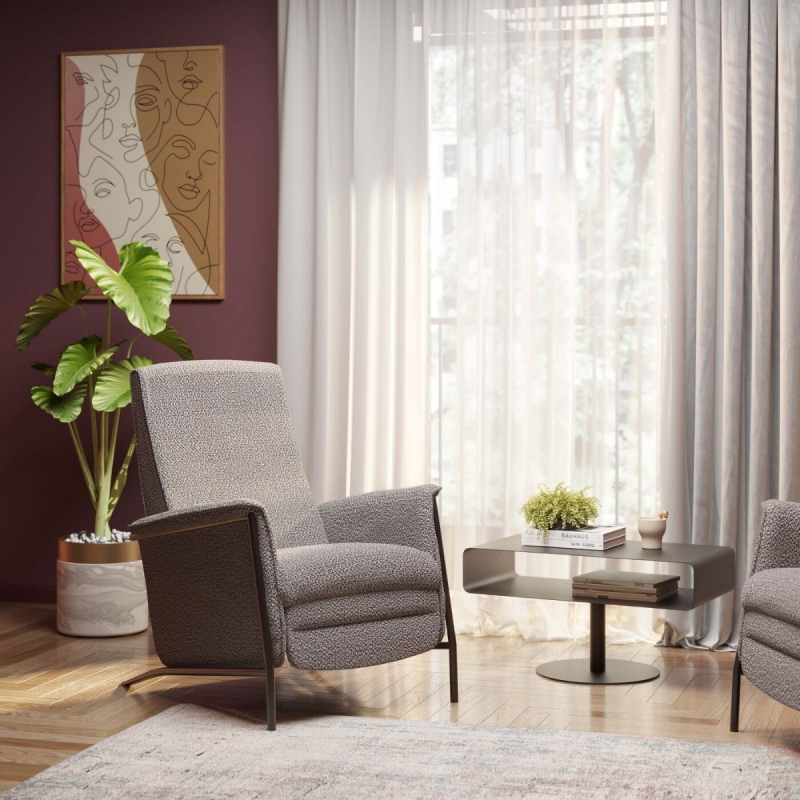 Kare Design Relaxfauteuil Lazy Grijs