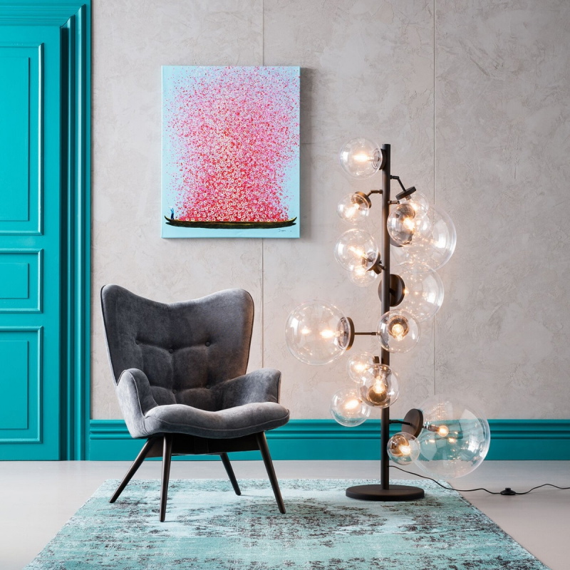 Kare Design Fauteuil Vicky Velvet Grijs