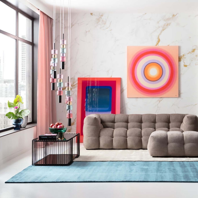 Kare Design Hanglamp Candy Bar Colore 6-Lichts Getrapt