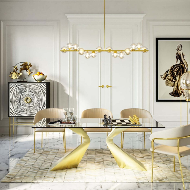 Kare Design Hanglamp Scala Balls Goud 155cm